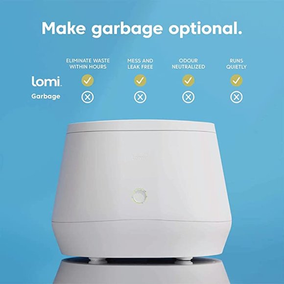 Lomi Smart Waste Kitchen Composter - White - Picture 6 of 13